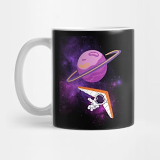 Astronaut Paragliding Through Space Mug